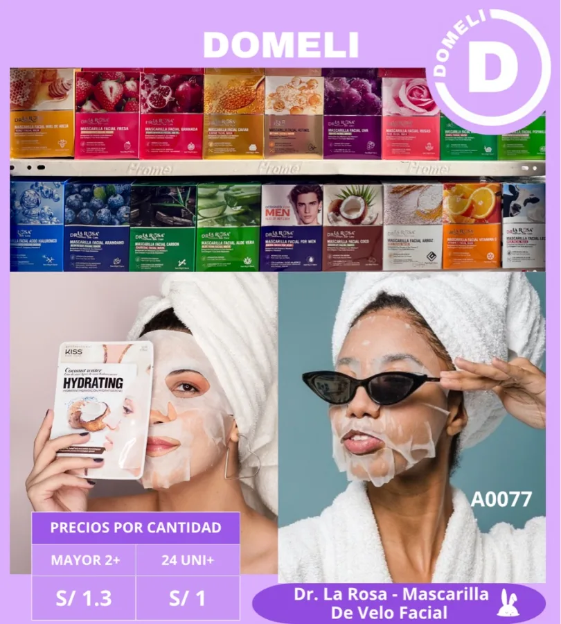 Mascarilla facial pepinillo, Dr, la ROSA
